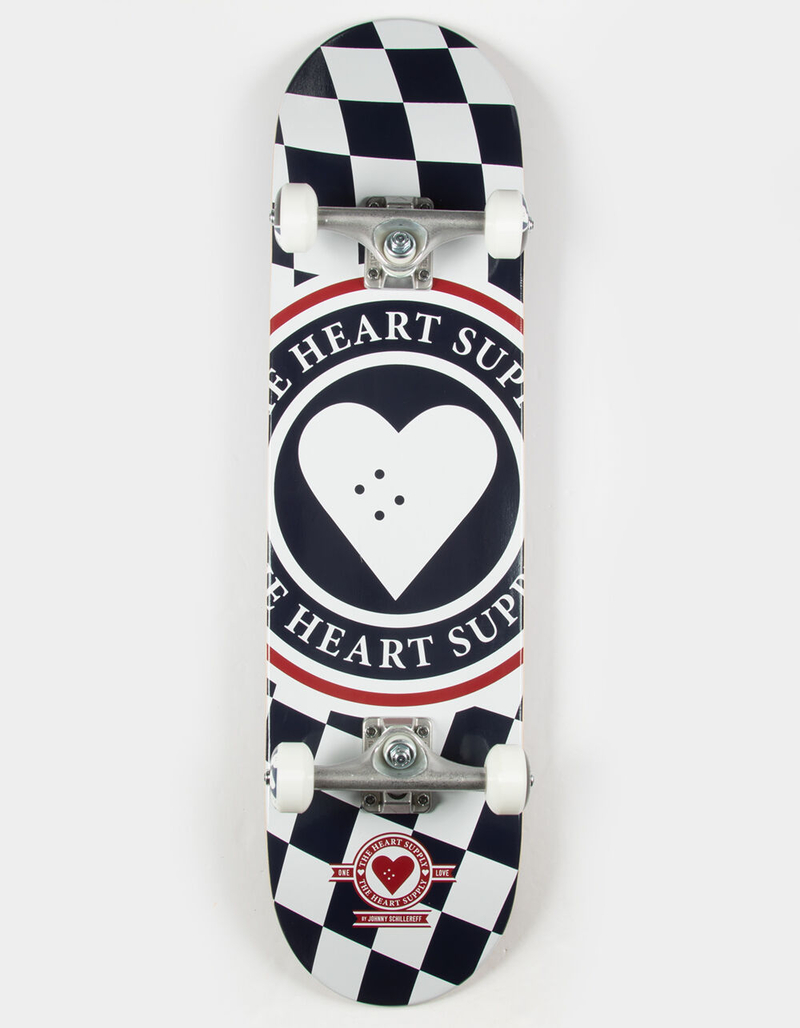 THE HEART SUPPLY Insignia Checkerboard 8" Complete Skateboard image number 0