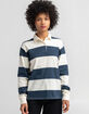 DICKIES Womens Stripe Polo Shirt image number 1