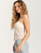 FULL TILT Lace Flyaway Womens Top image number 3