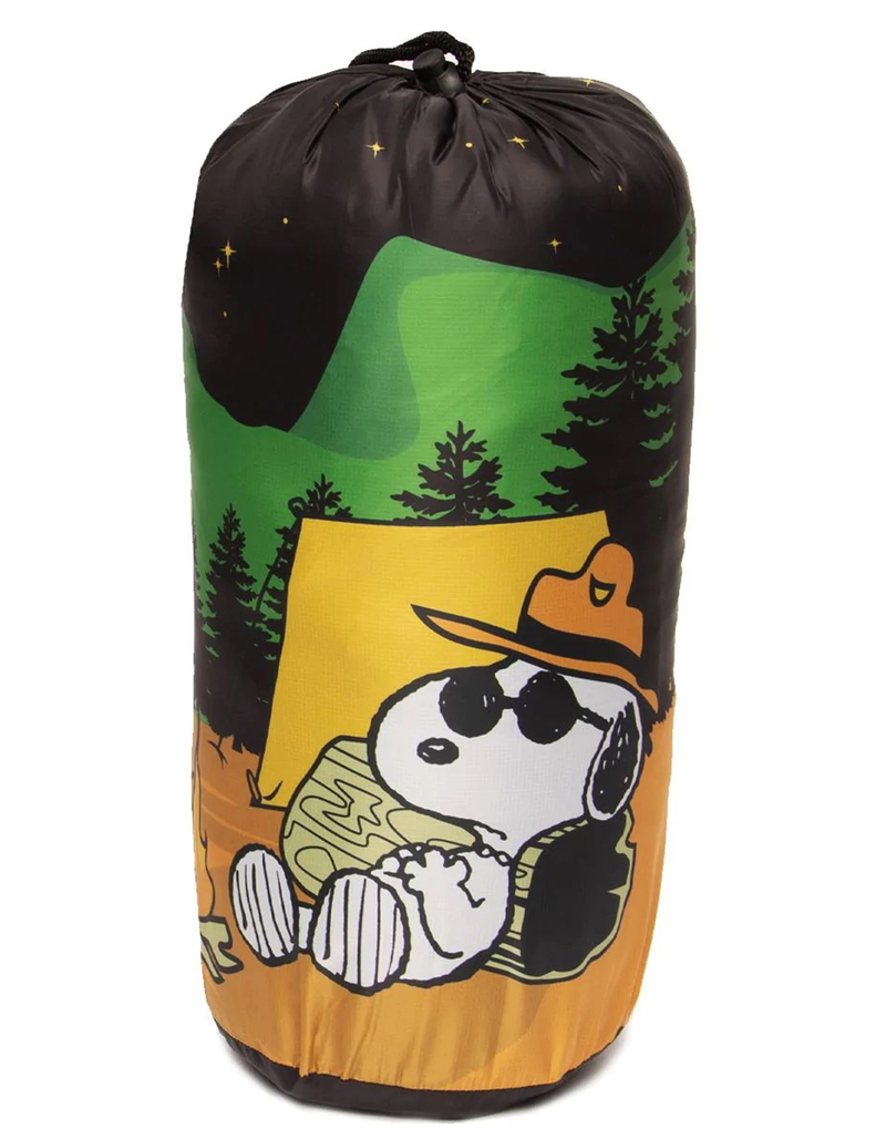 PACKVENTURE Peanuts Camp Life Puffy Camping Blanket image number 1