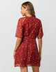 LOVE FIRE Ditsy Floral Tie Front Dress image number 3