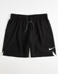 NIKE Solid Mens Black Boardshorts image number 1