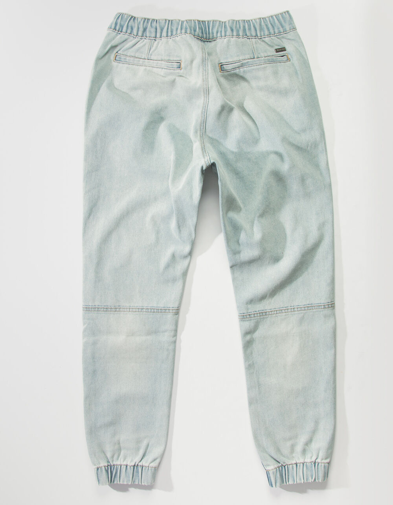 EAST POINTE Mens Light Wash Denim Joggers image number 1