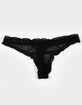 FULL TILT Lettuce Edge Mesh Thong image number 2