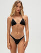 DAMSEL Texture High Leg Bikini Bottoms image number 1