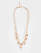 FULL TILT Cross Faux Pearl Charm Necklace image number 1