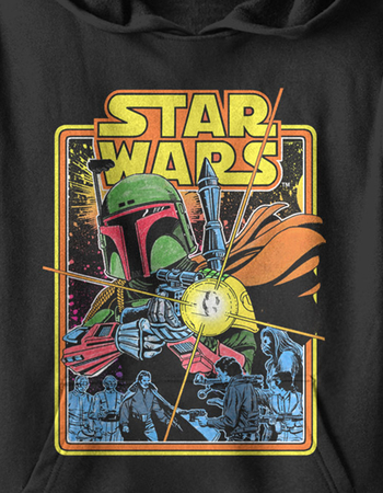 STAR WARS Fett Fires Unisex Kids Hoodie Alternative Image