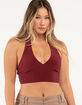 RSQ Womens Solid Halter Top image number 5