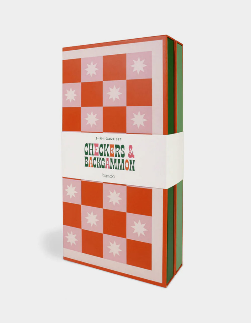 BAN.DO Game Night! 2-In-1 Checkers and Backgammon Board image number 0