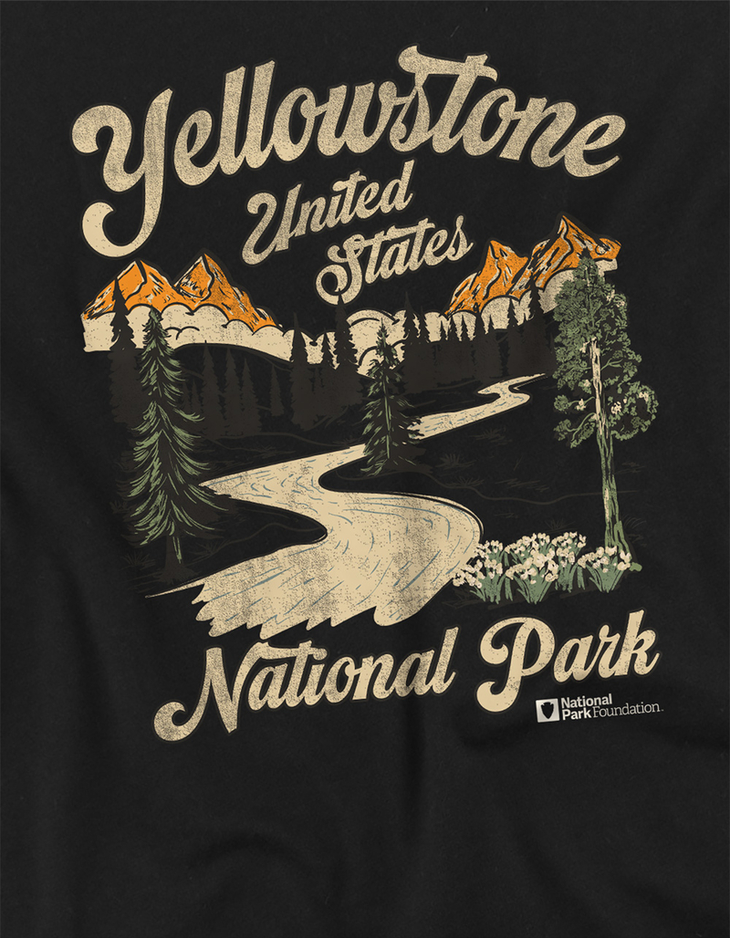 YELLOWSTONE National Park Vintage Girls Tee image number 1