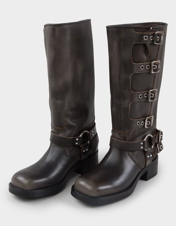 STEVE MADDEN Rocky Womens Leather Boots Primary Image