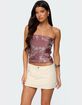 EDIKTED Zelda Bead & Sequin Strapless Top image number 1