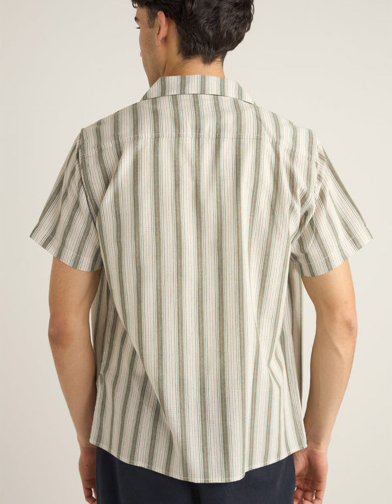 RHYTHM Vacation Stripe Mens Button Up Shirt image number 3