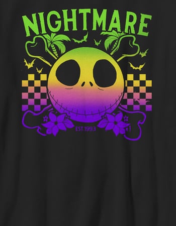 THE NIGHTMARE BEFORE CHRISTMAS Checkered Ombre Unisex Kids Tee Alternative Image