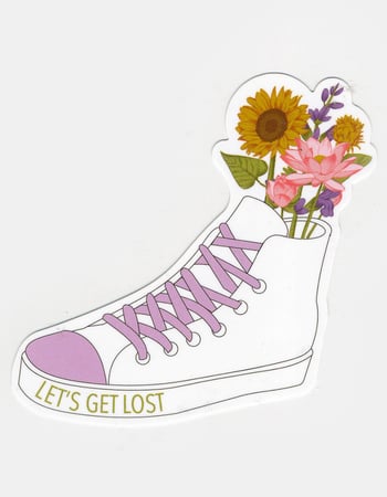 Floral Shoe Sticker Alternative Image