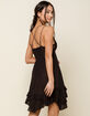 FREE PEOPLE Adella Black Slip Dress image number 3