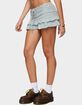 EDIKTED Avia Ruffle Striped Mini Skort image number 2