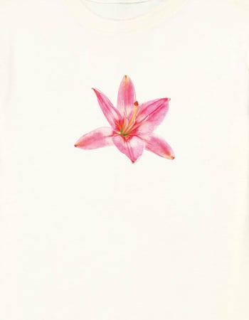FLOWER Pink Lily Unisex Kids Tee Alternative Image