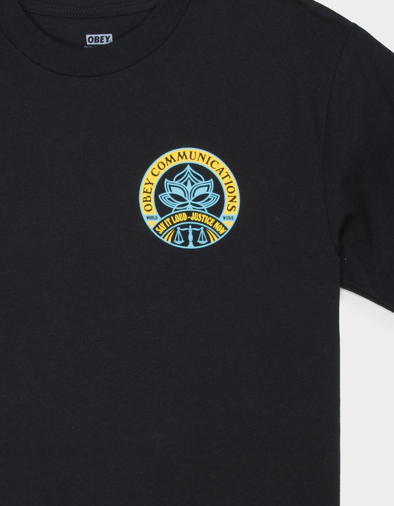 OBEY Say It Loud Lotus Mens Tee image number 3