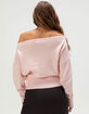 RSQ Womens High Rib Off The Shoulder Sweater image number 4