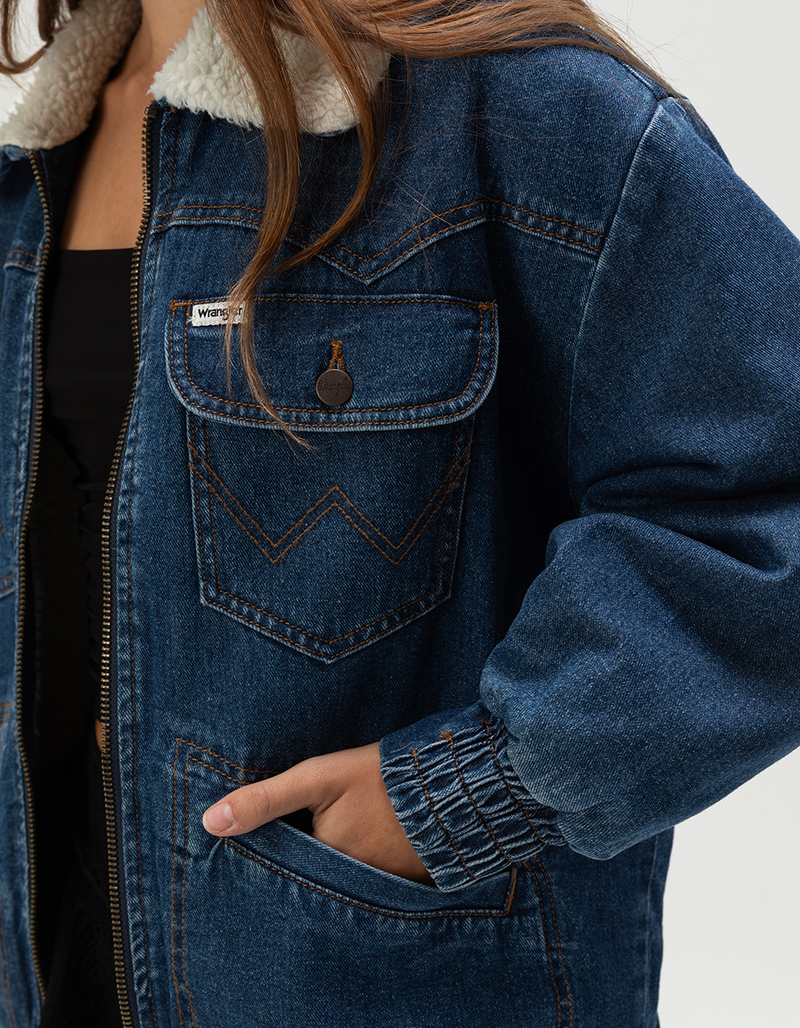 WRANGLER Womens Oversized Bomber Jacket image number 2