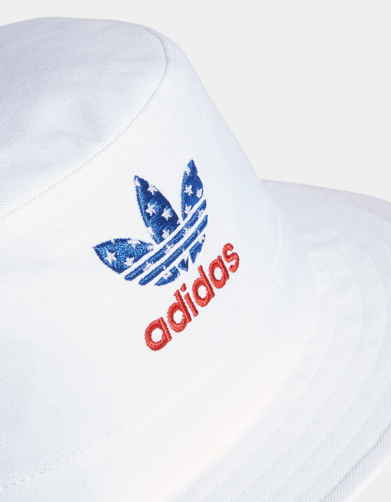 ADIDAS Originals Americana White Bucket Hat image number 4