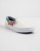 VANS Sparkle Flame Rainbow Girls Slip-On Shoes image number 2