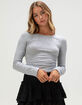 TILLYS Womens Long Sleeve Baby Tee image number 1
