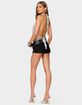 EDIKTED Shiny Knit Cowl Neck Backless Top image number 4