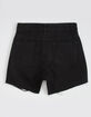 TRACTR High Waist Frayed Girls Denim Shorts image number 2