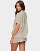EDIKTED Brena Striped Oversized Tee image number 3