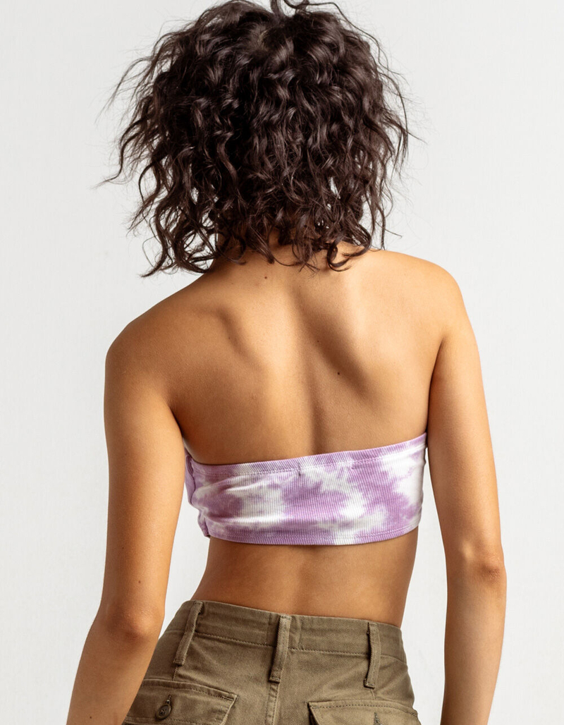 FULL TILT Tie Dye Hanky Lavender Tube Top image number 2