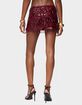 EDIKTED Dalis Fringed Sequin Mini Skirt image number 3