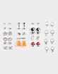 FULL TILT 20 Pack Yin Yang Gummy & Heart Earring Set image number 1