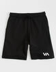 RVCA VA Sport IV Boys Black Sweat Shorts image number 1