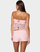 EDIKTED Tahna Flower Strapless Crochet Top image number 3