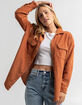 BILLABONG So Stoked Womens Button Down Corduroy Shirt image number 1
