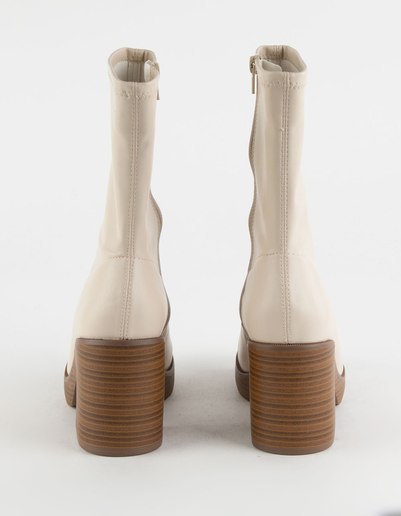 SODA Stretch Faux Leather Womens Boots image number 3