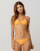 FULL TILT Strap Side Marigold Bikini Bottoms image number 1
