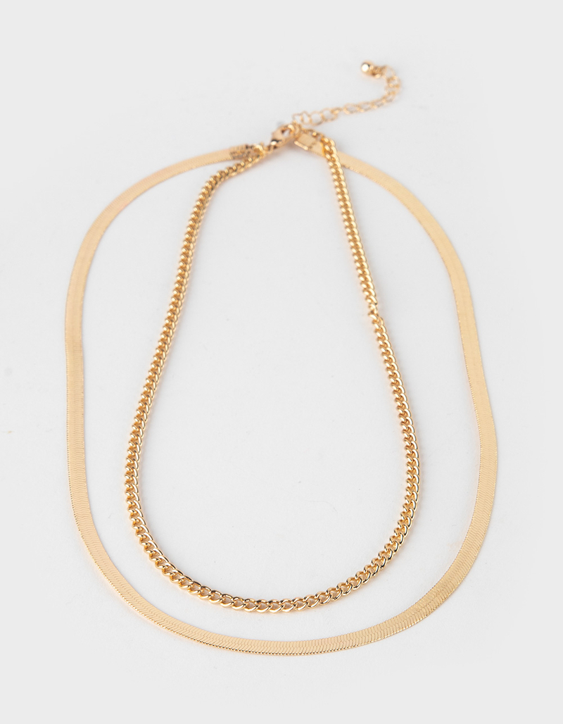 RSQ Layered Chain Necklace image number 2