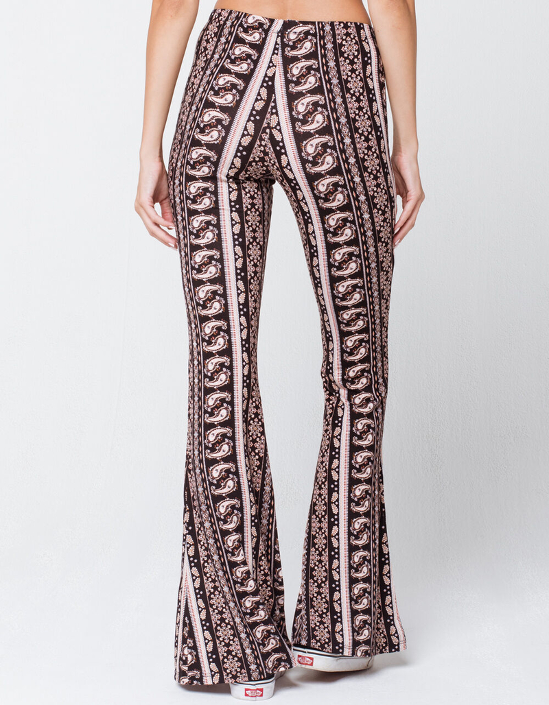 SKY AND SPARROW Paisley Womens Flare Pants image number 4