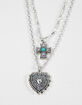 FULL TILT Layered Cross/Heart Western Necklace image number 2