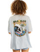 BILLABONG True Boy Skeleton Womens Oversized Tee image number 1