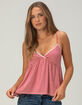 RSQ Womens Stripe Babydoll Top image number 1