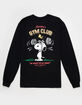 RIOT SOCIETY x Peanuts Snoopy's Gym Club Mens Long Sleeve Tee image number 1