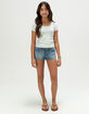 FULL TILT Essentials Girls Bow Trim Tee image number 2