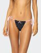 EDIKTED Leigh Polka Dot String Bikini Bottoms image number 1