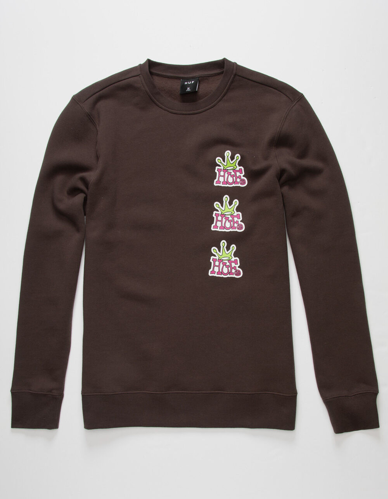 HUF Crown Stack Mens Crewneck Sweatshirt image number 0