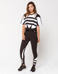 ADIDAS Large Logo Black Womens Crop Tee image number 5