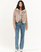 ASHLEY Womens Sherpa Lined Corduroy Trucker Jacket image number 4